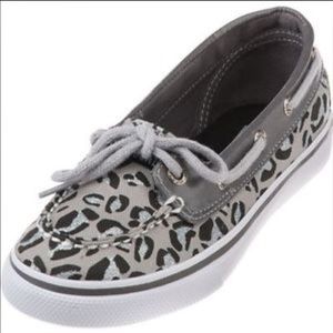 Gray Cheetah Sperrys