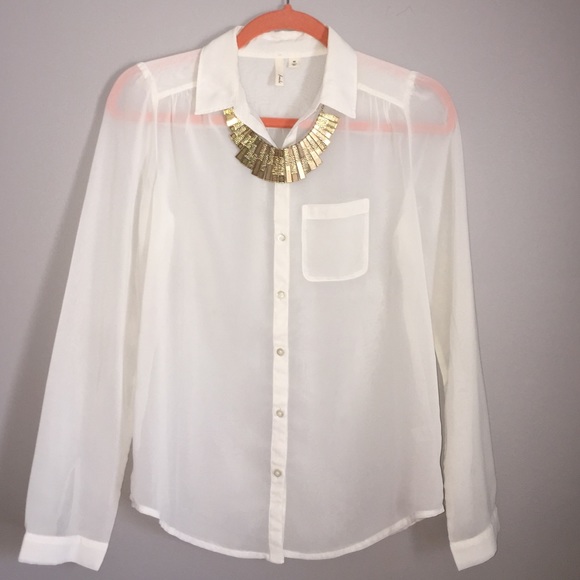 Frenchi sheer blouse