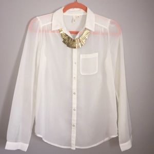 Frenchi sheer blouse
