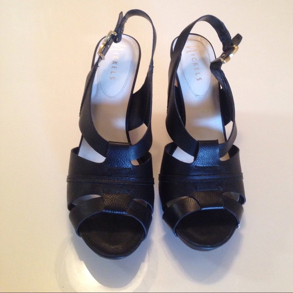 nickels shoes 75 nickels shoes black wedges size 9 5m heel 4 nickels shoes 75 nickels shoes black wedges size 9 5m heel 4