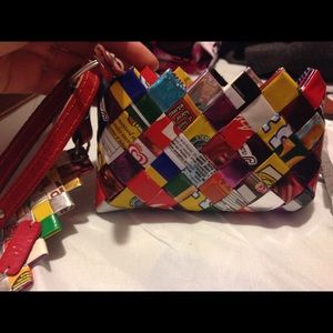 Candy wrapper wristlet