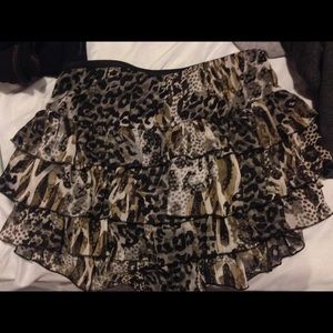 Animal print skirt