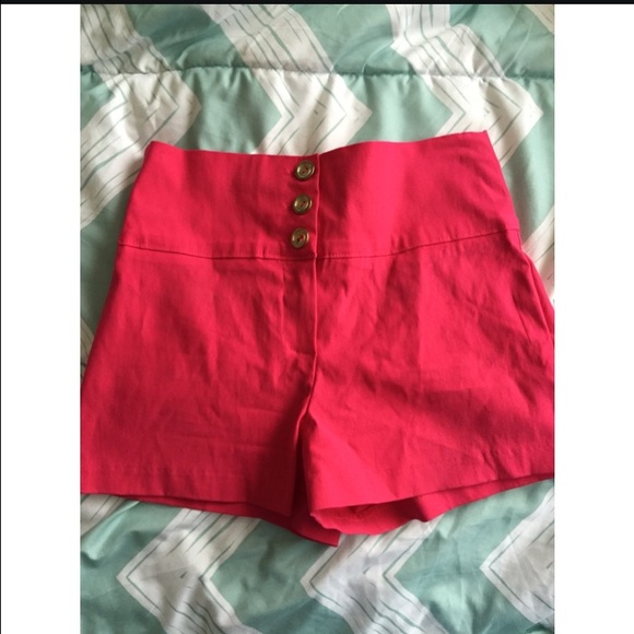Pink high waist shorts*WILLING TO DO TRADES - Picture 1 of 1