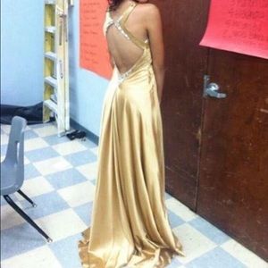Gold Prom Dress ✨