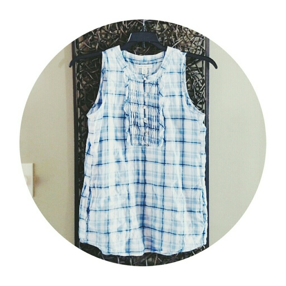 Banana Republic Plaid Blouse
