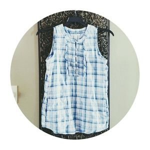 Banana Republic Plaid Blouse