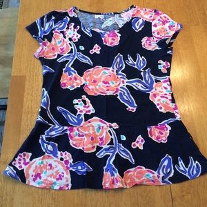 Lilly Pulitzer Peplum Top