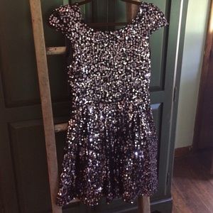 Black and silver Sequin dress