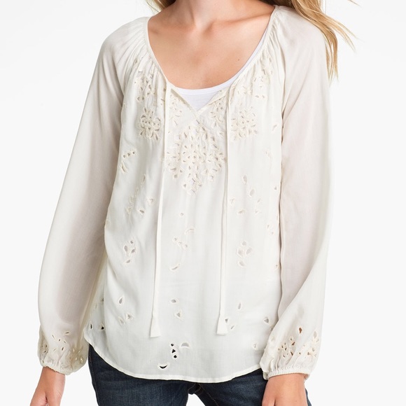 Lucky Brand cutout blouse