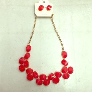 Necklace and earrings