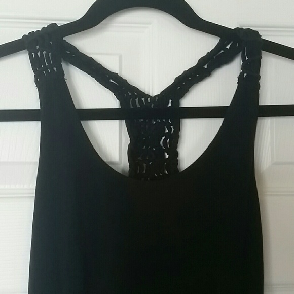 Braided black romper