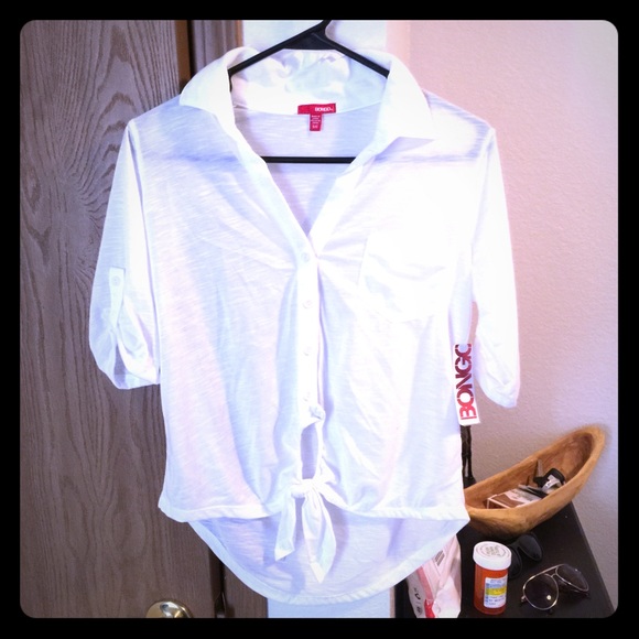 White button up top
