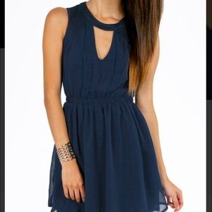 Tobi blue skater dress