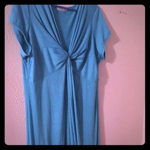 Aqua Plus Size Maxi Dress