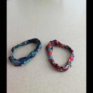 2 Colorful knot headbands