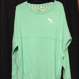 Crew neck varsity sweater