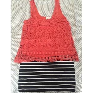 o u t f i t // UO tank & Forever skirt