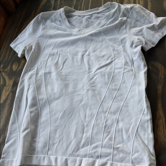 Small Champion White Workout Tee