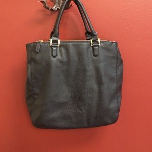 Black (p)leather purse/cross body from The Limited