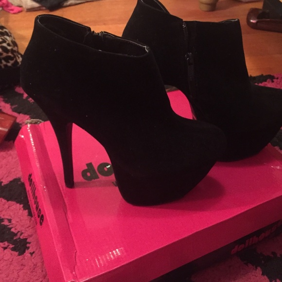 Suede booties