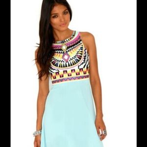 Aztec maxi dress