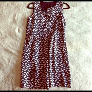 J Crew dark navy hearts dress!  Beautiful!!!