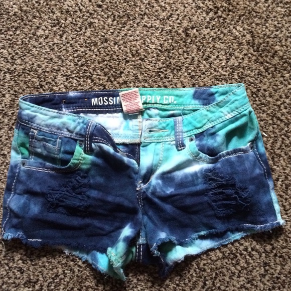 blue short shorts