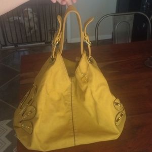 Mustard Big Buddha Handbag