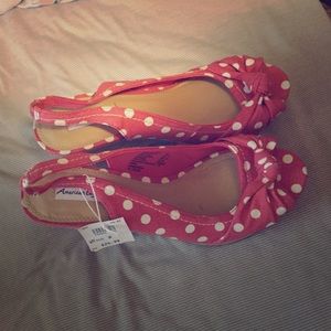 Polka dot wedges 🎈JUST LOWERED🎈
