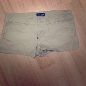 Tan American Eagle shorts