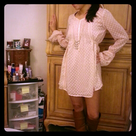 Pale Pink Kimchi Blue 100% Polyester Dress/Top