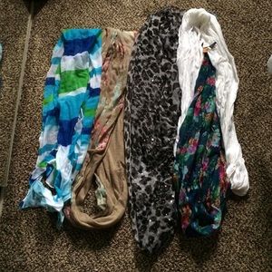 scarves (each one different price)