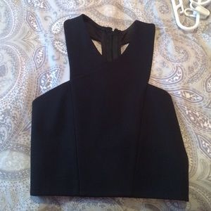 Black crop top