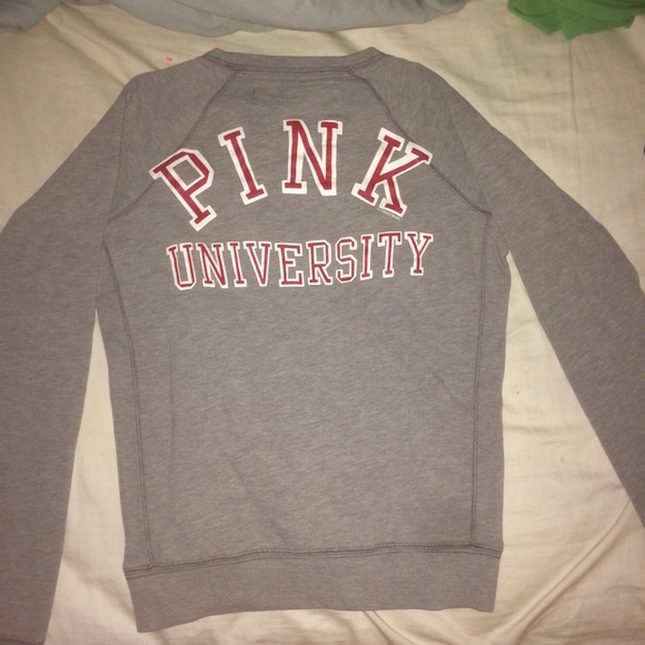 Pink Victoria's Secret Grey sweatshirt