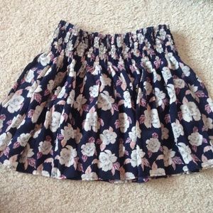 floral chiffon skirt