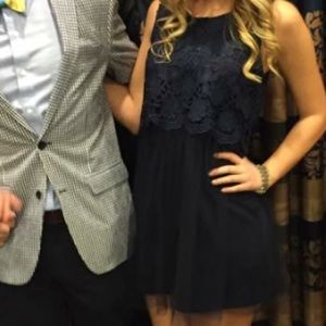 Navy lace/Tulle dress