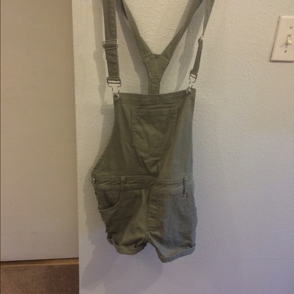 Olive overalls