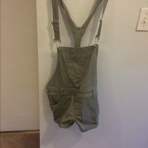 Olive overalls