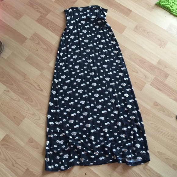 Daisy print maxi skirt