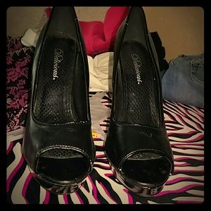 Black high heels