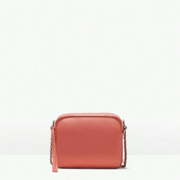 Zara leather messenger bag (4658)