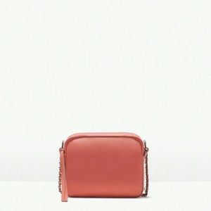 Zara leather messenger bag (4658)