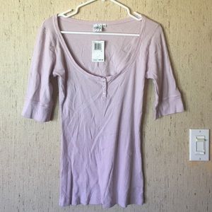 Maringue Pink Ribbed Top