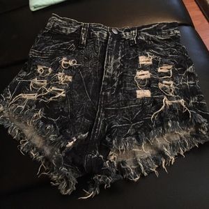 High waisted shorts