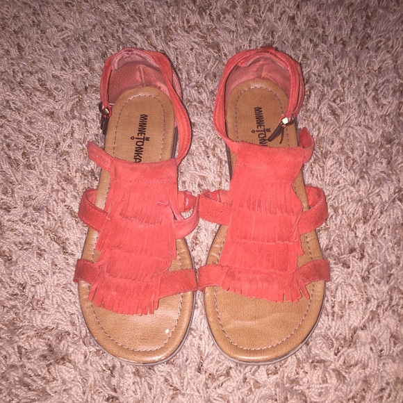 Minnetonka Fringe Sandals.