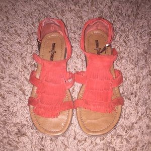 Minnetonka Fringe Sandals.