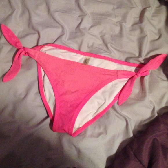 Victoria's Secret Hot pink tie bottoms