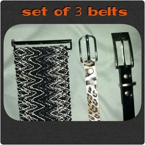 3 cute belts!
