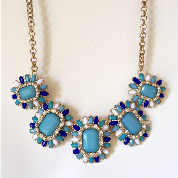 Blue, white, and Aqua necklace