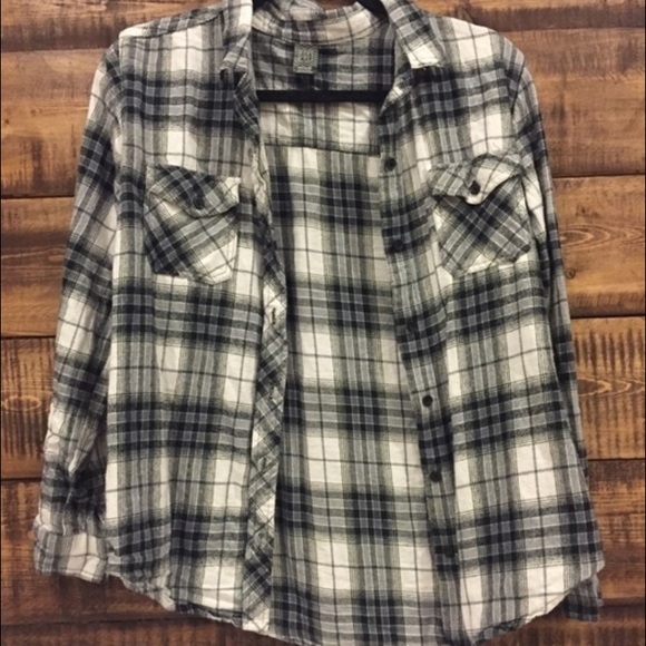 Black and white flannel